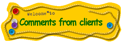 Comments from clients 